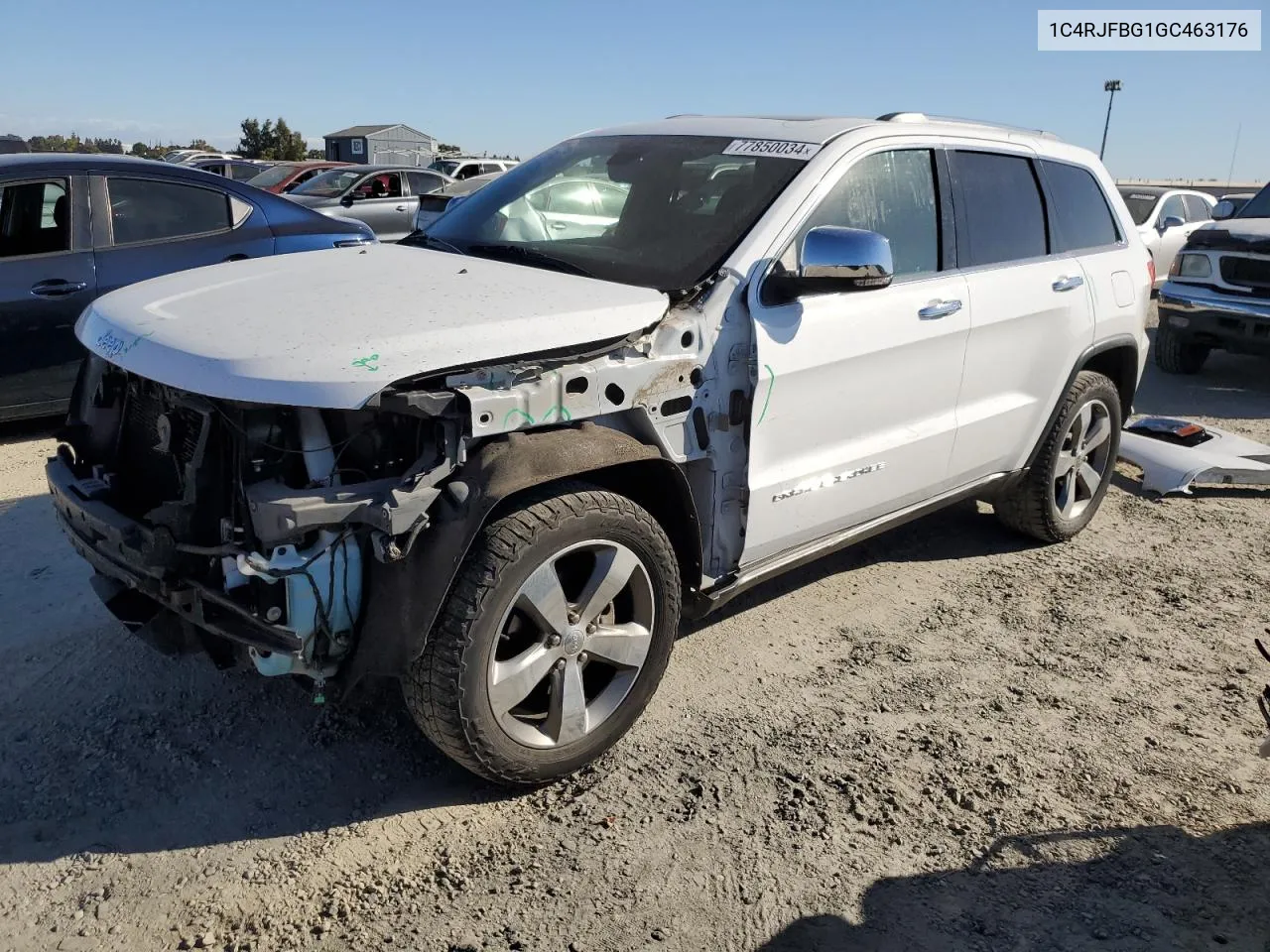 2016 Jeep Grand Cherokee Limited VIN: 1C4RJFBG1GC463176 Lot: 77850034