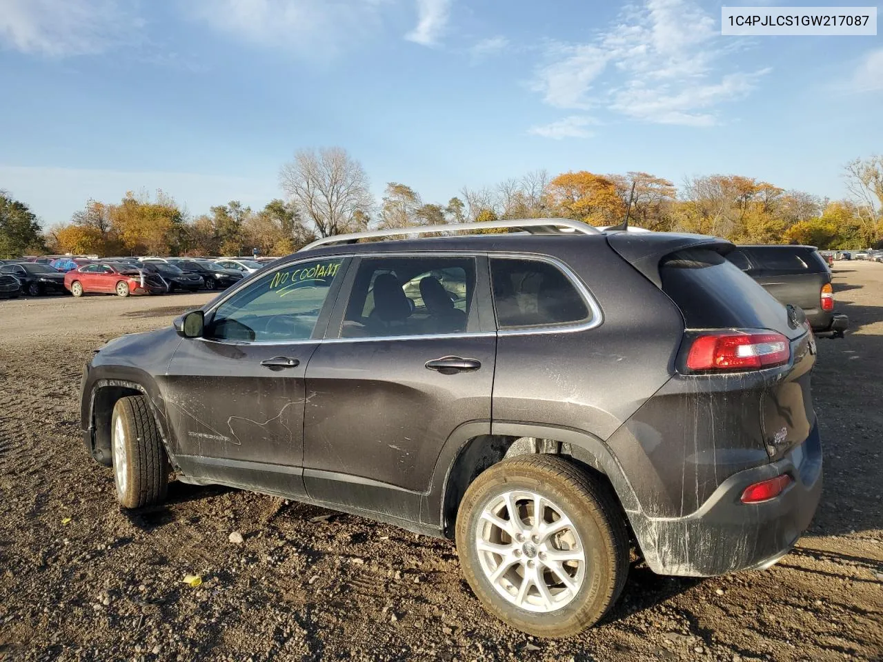 2016 Jeep Cherokee Latitude VIN: 1C4PJLCS1GW217087 Lot: 77895544