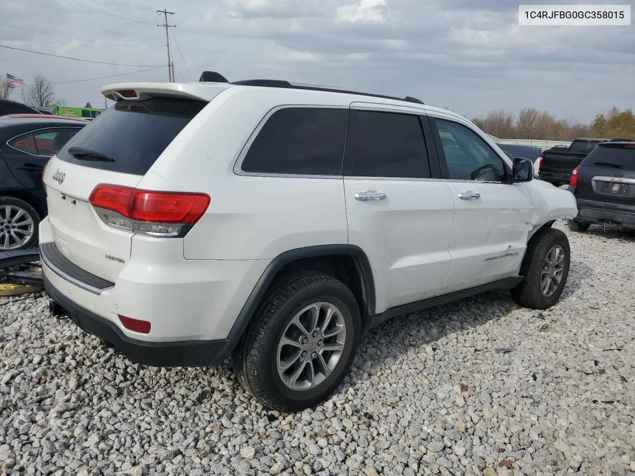 2016 Jeep Grand Cherokee Limited VIN: 1C4RJFBG0GC358015 Lot: 77941014