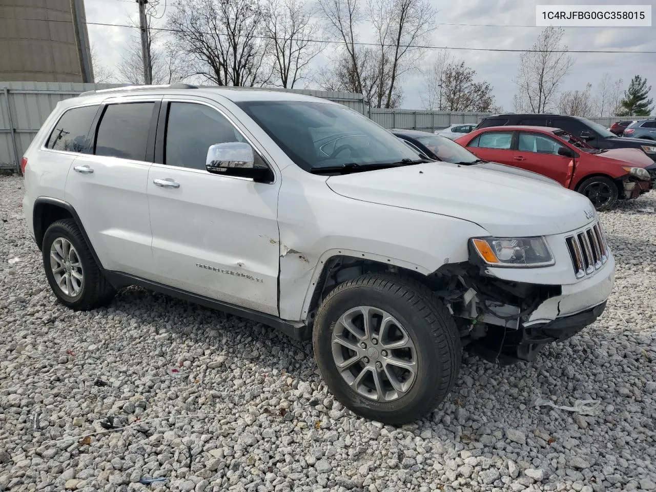 2016 Jeep Grand Cherokee Limited VIN: 1C4RJFBG0GC358015 Lot: 77941014