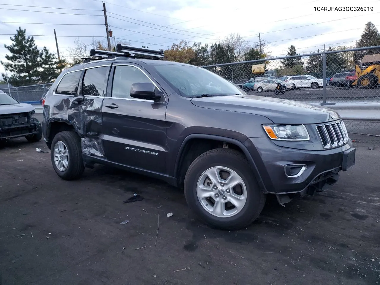 2016 Jeep Grand Cherokee Laredo VIN: 1C4RJFAG3GC326919 Lot: 78033804