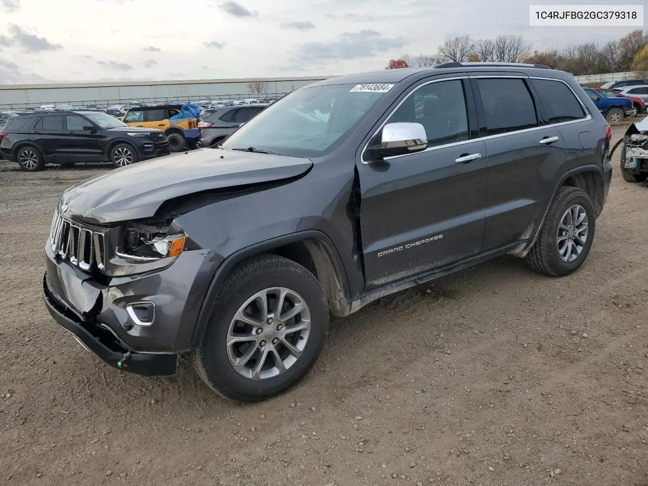 2016 Jeep Grand Cherokee Limited VIN: 1C4RJFBG2GC379318 Lot: 78143684