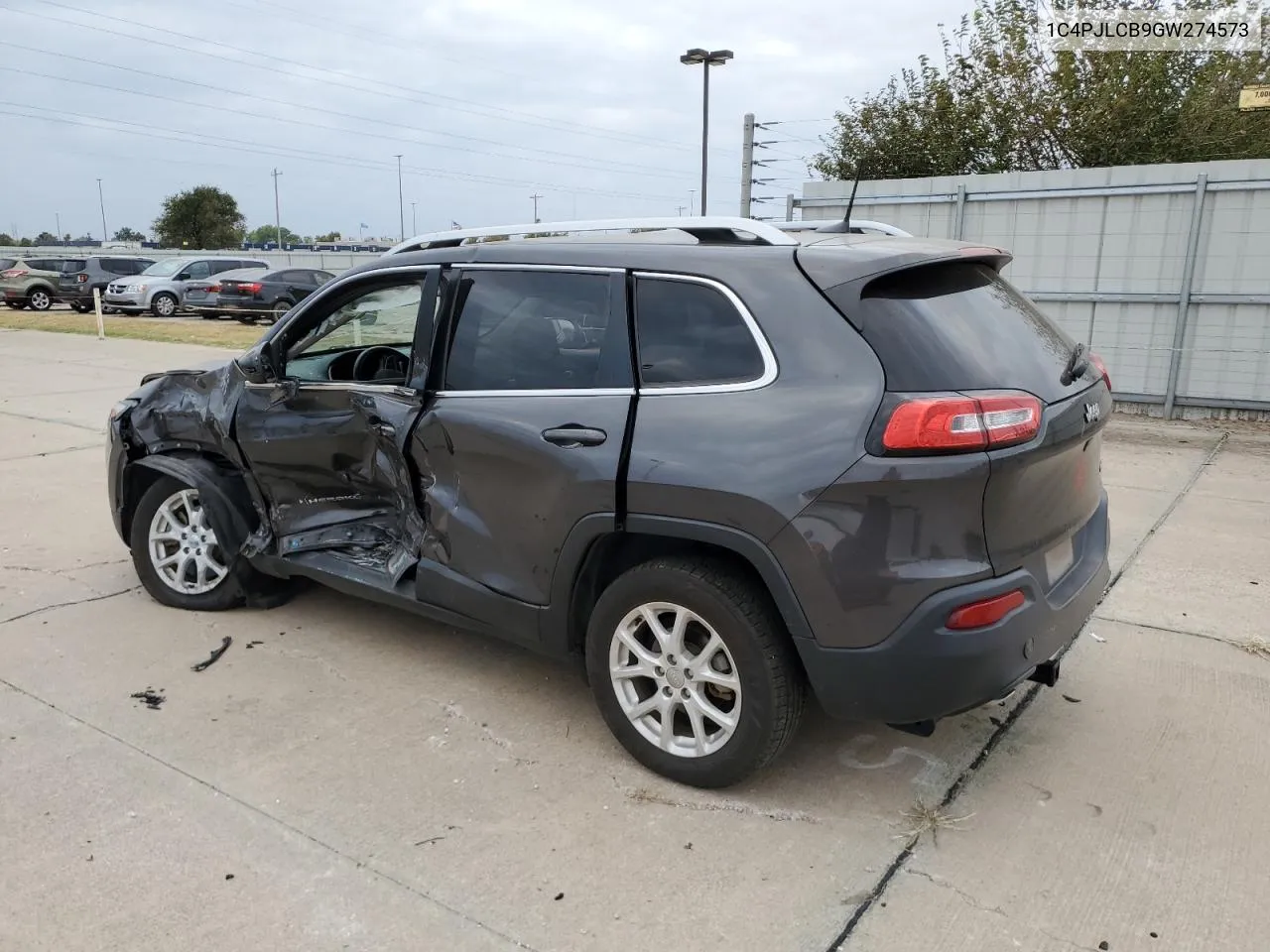 2016 Jeep Cherokee Latitude VIN: 1C4PJLCB9GW274573 Lot: 78181574