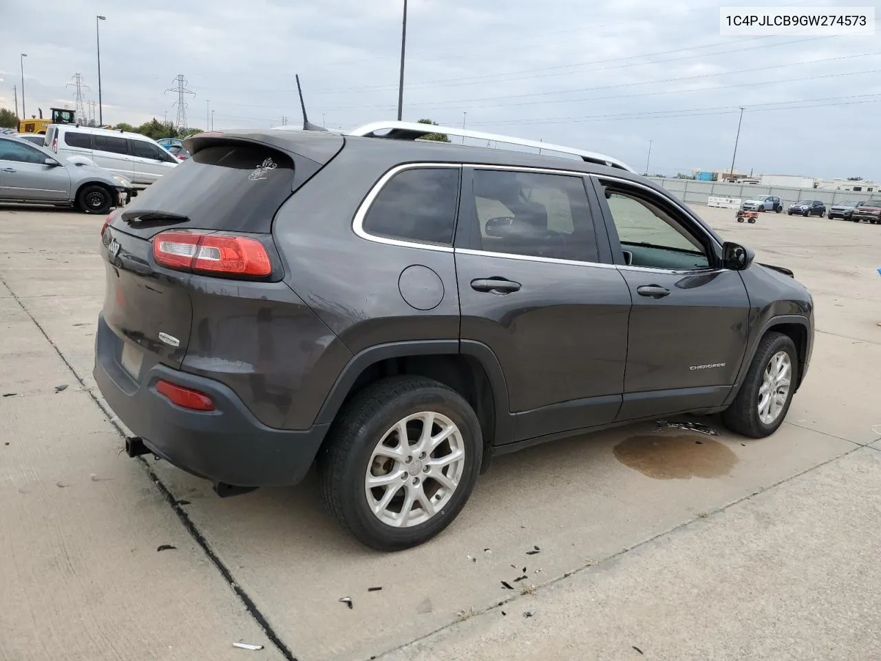 2016 Jeep Cherokee Latitude VIN: 1C4PJLCB9GW274573 Lot: 78181574