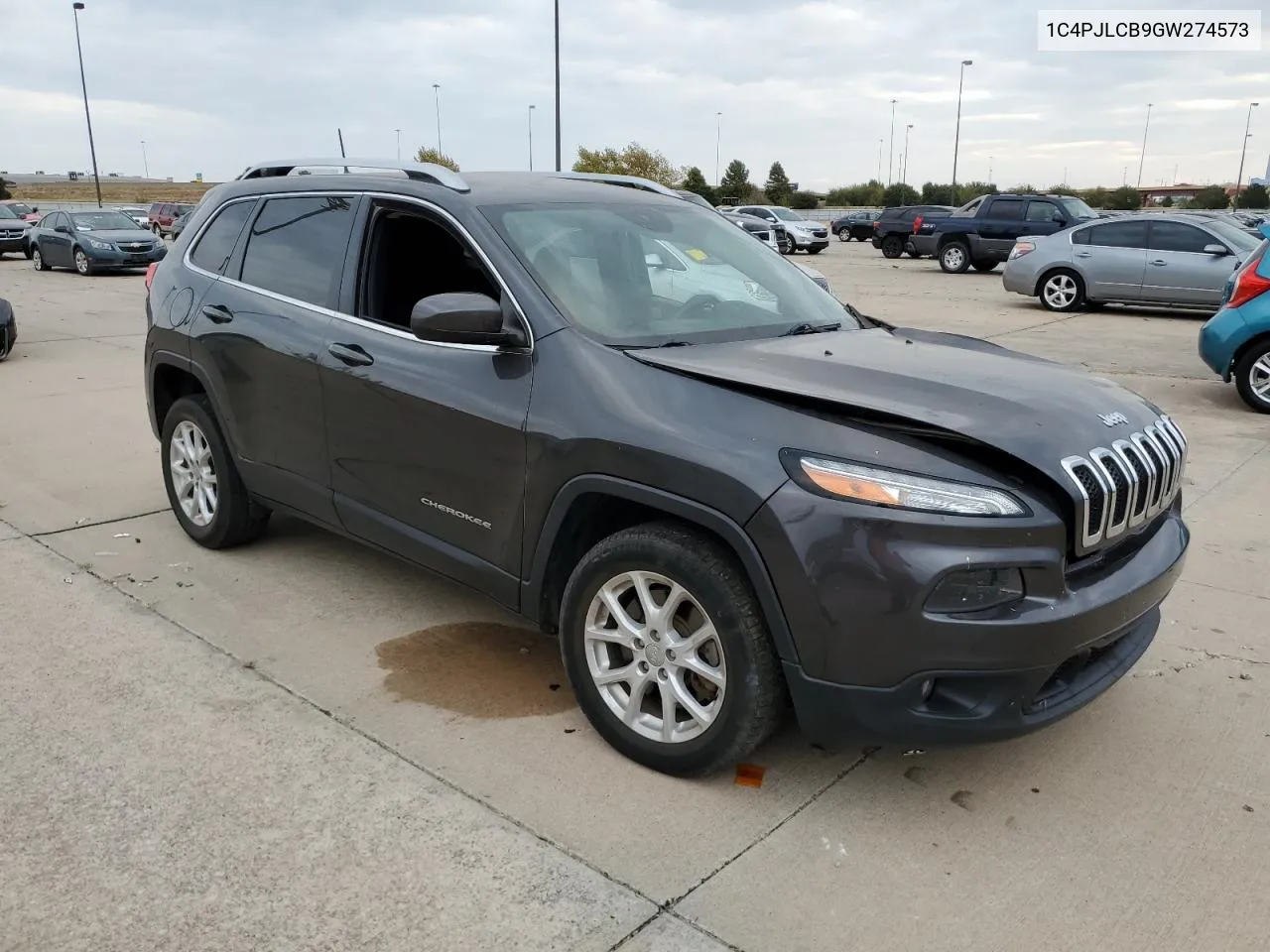 2016 Jeep Cherokee Latitude VIN: 1C4PJLCB9GW274573 Lot: 78181574