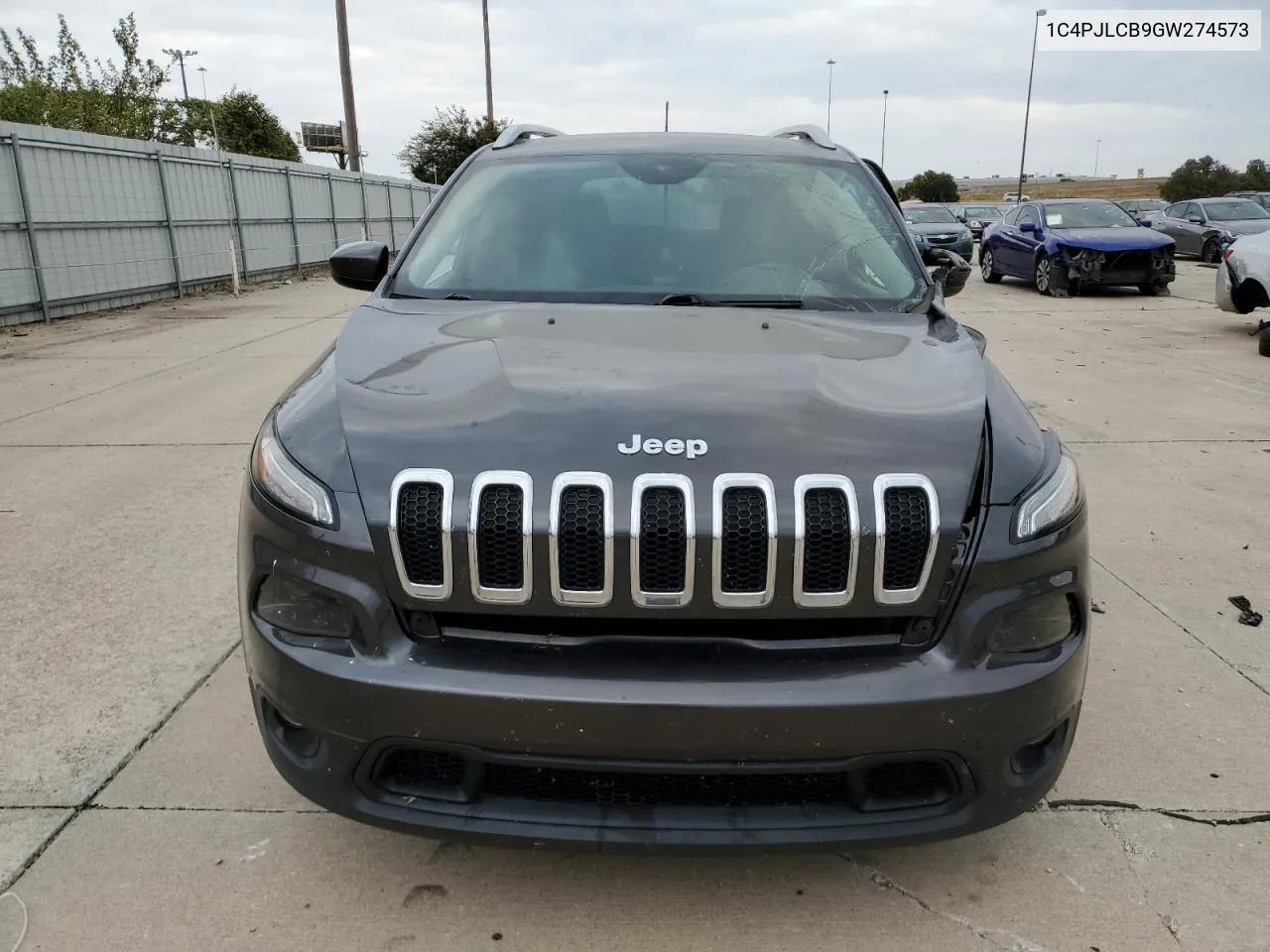 2016 Jeep Cherokee Latitude VIN: 1C4PJLCB9GW274573 Lot: 78181574