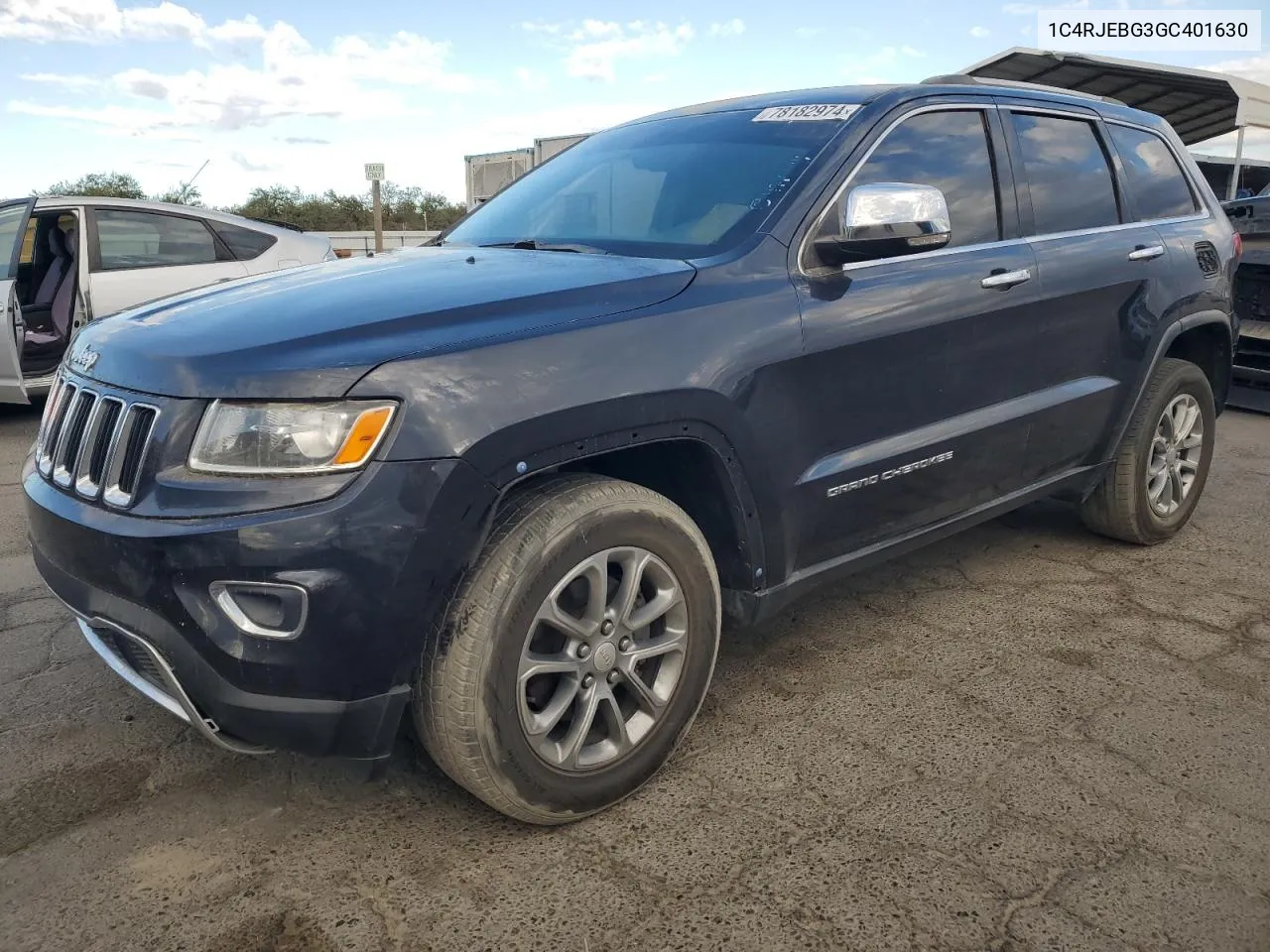 2016 Jeep Grand Cherokee Limited VIN: 1C4RJEBG3GC401630 Lot: 78182974