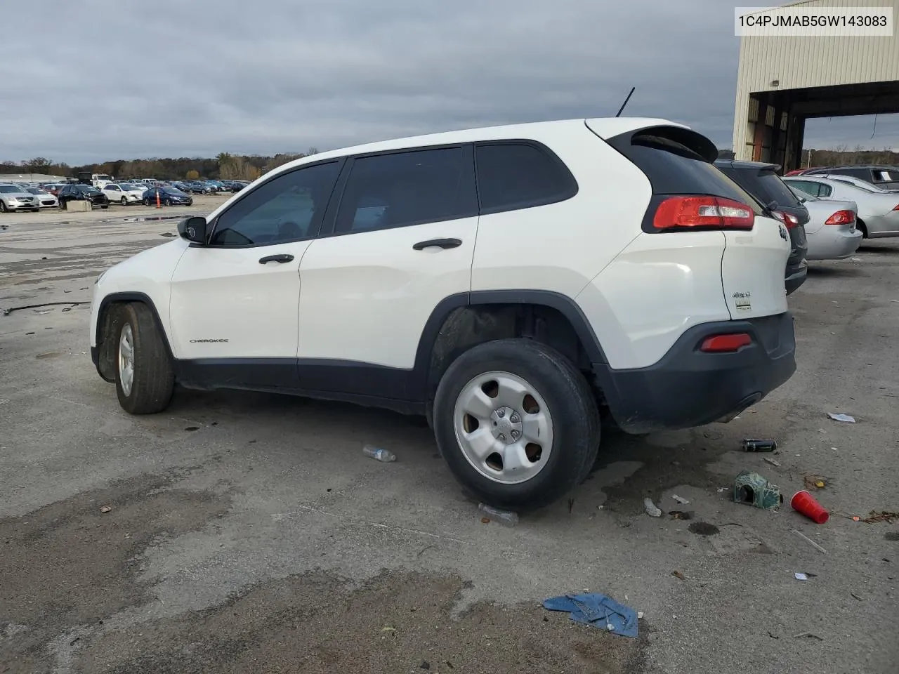 2016 Jeep Cherokee Sport VIN: 1C4PJMAB5GW143083 Lot: 78216144