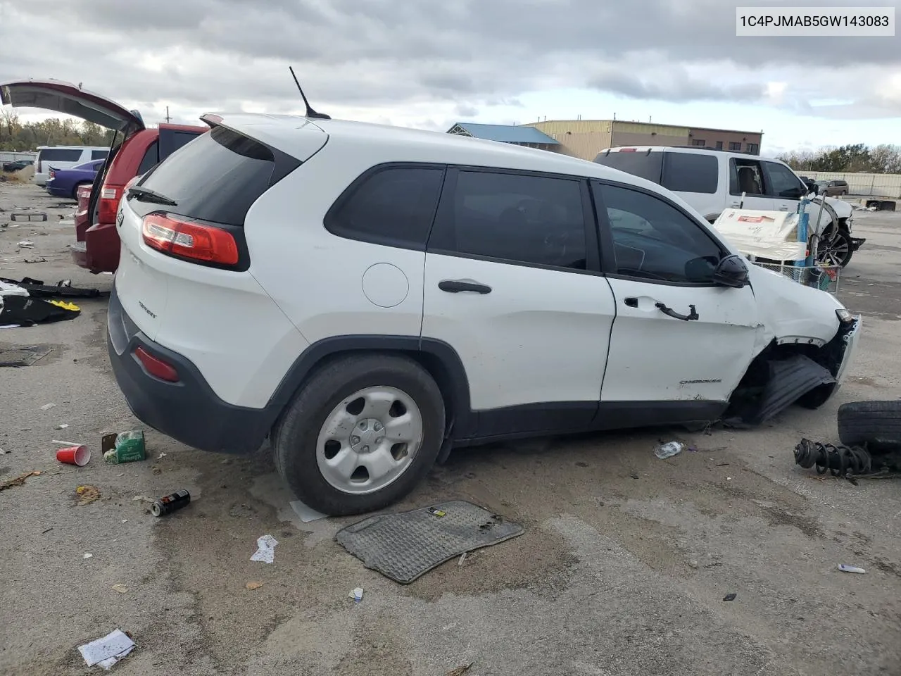 2016 Jeep Cherokee Sport VIN: 1C4PJMAB5GW143083 Lot: 78216144