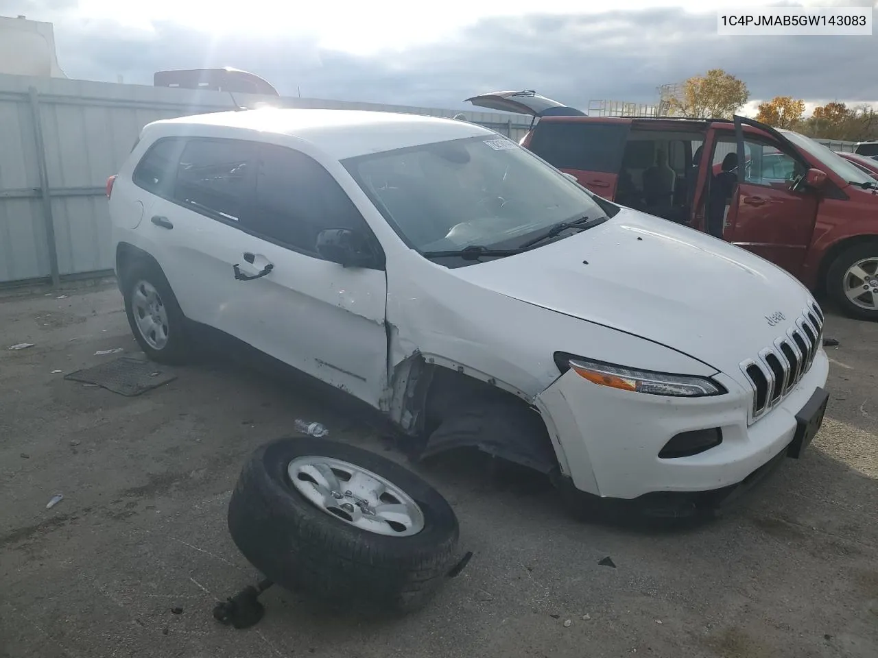 2016 Jeep Cherokee Sport VIN: 1C4PJMAB5GW143083 Lot: 78216144