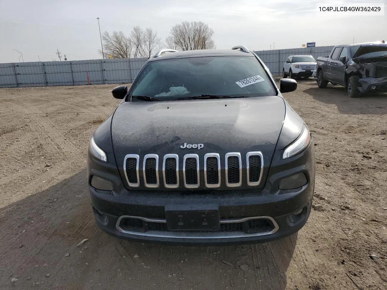 2016 Jeep Cherokee Latitude VIN: 1C4PJLCB4GW362429 Lot: 78261244