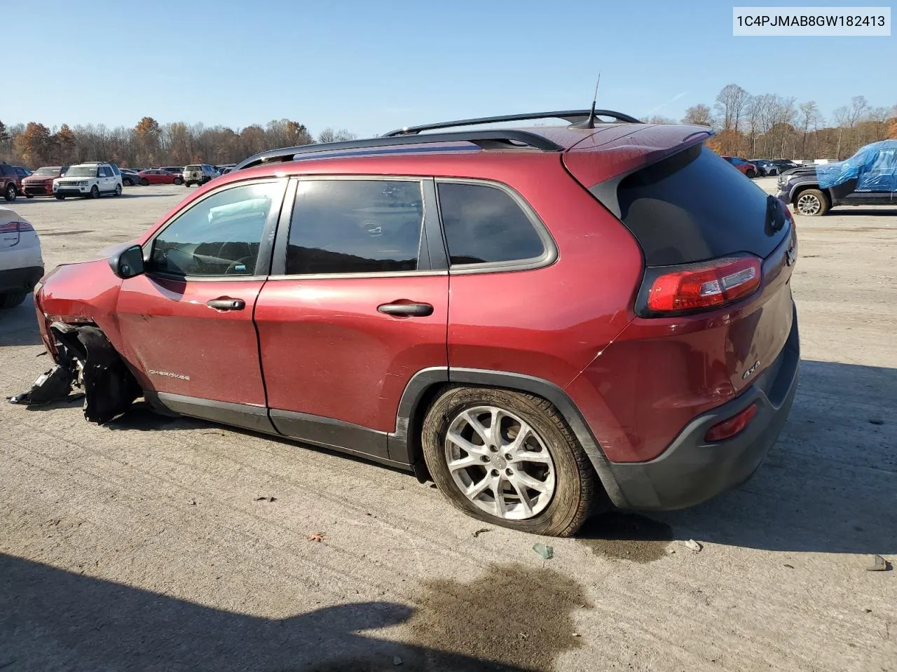 2016 Jeep Cherokee Sport VIN: 1C4PJMAB8GW182413 Lot: 78406064