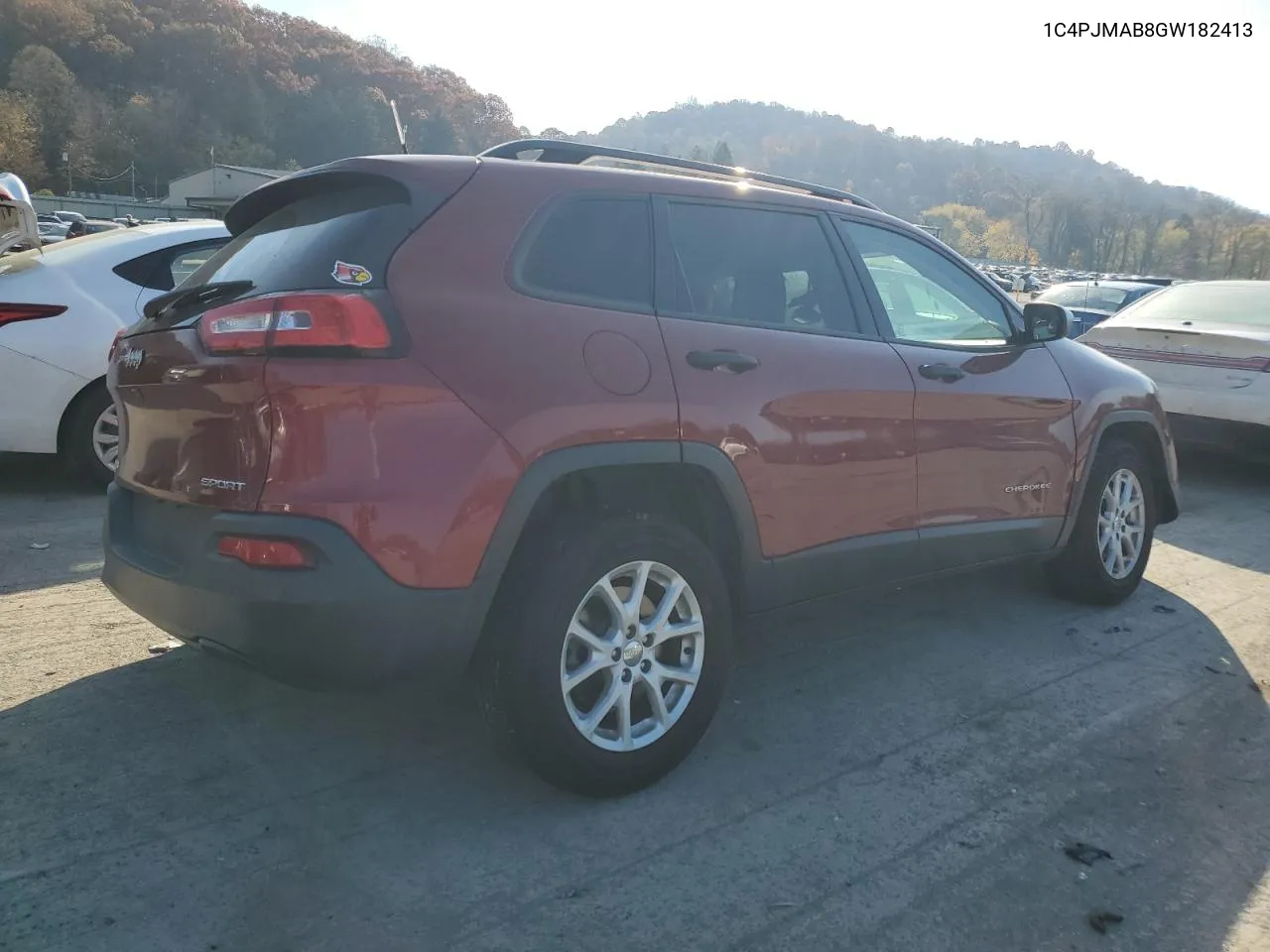 2016 Jeep Cherokee Sport VIN: 1C4PJMAB8GW182413 Lot: 78406064