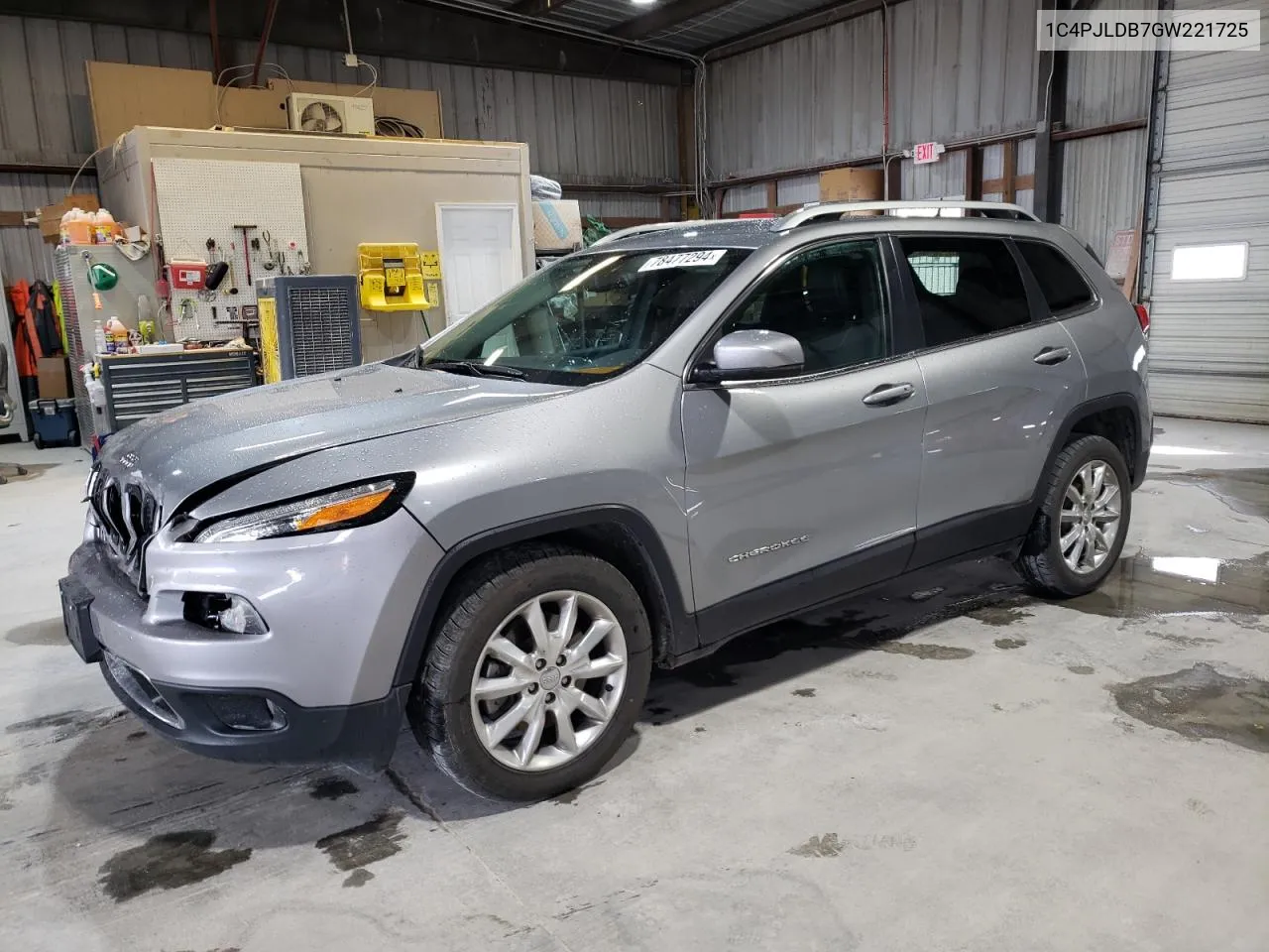 2016 Jeep Cherokee Limited VIN: 1C4PJLDB7GW221725 Lot: 78477294