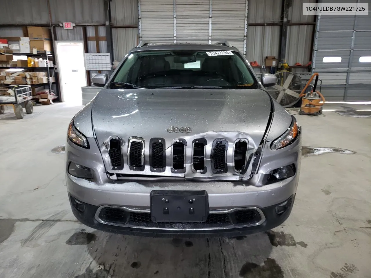 2016 Jeep Cherokee Limited VIN: 1C4PJLDB7GW221725 Lot: 78477294