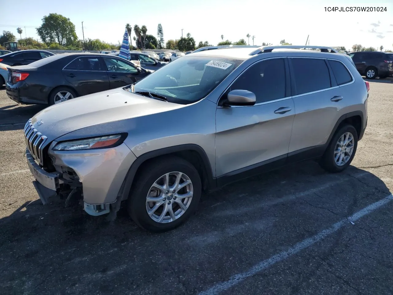 2016 Jeep Cherokee Latitude VIN: 1C4PJLCS7GW201024 Lot: 78489024