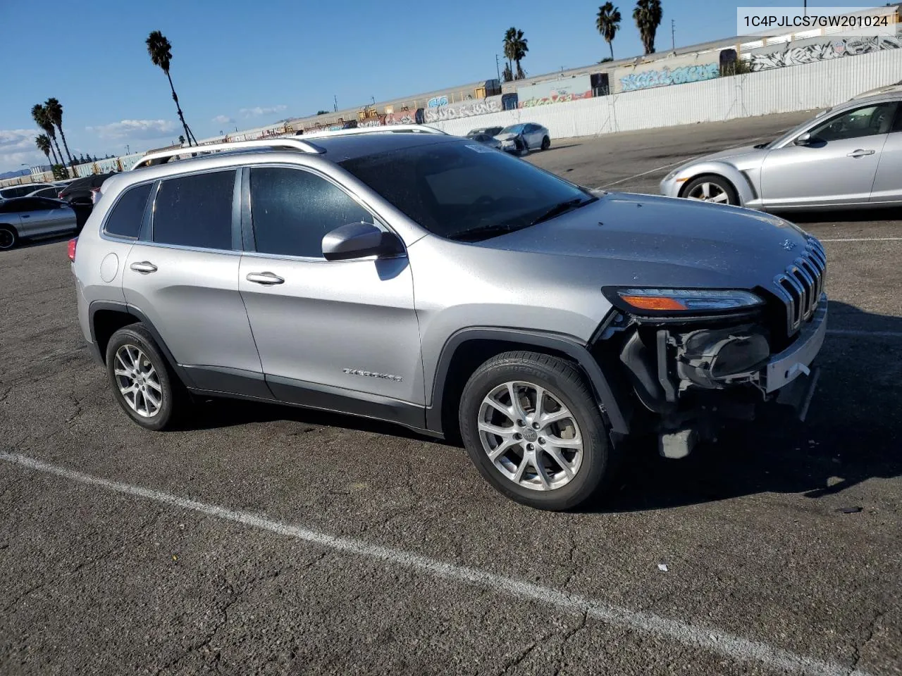 2016 Jeep Cherokee Latitude VIN: 1C4PJLCS7GW201024 Lot: 78489024