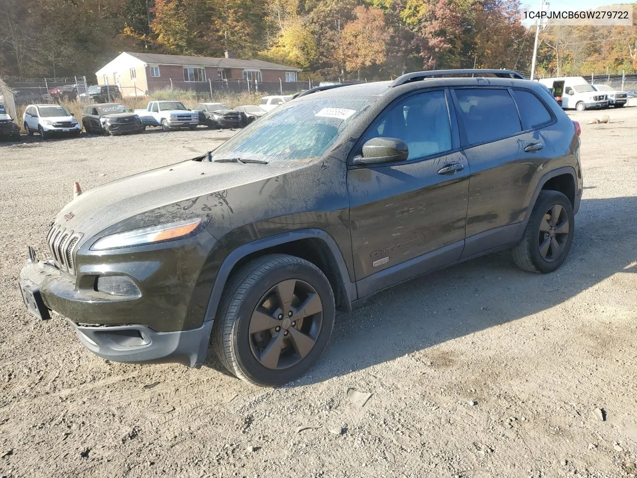 2016 Jeep Cherokee Latitude VIN: 1C4PJMCB6GW279722 Lot: 78588694