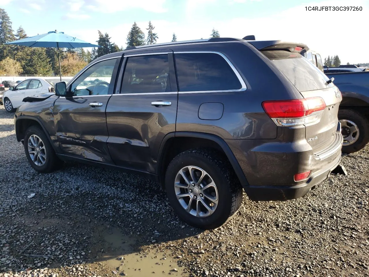 2016 Jeep Grand Cherokee Limited VIN: 1C4RJFBT3GC397260 Lot: 78647174