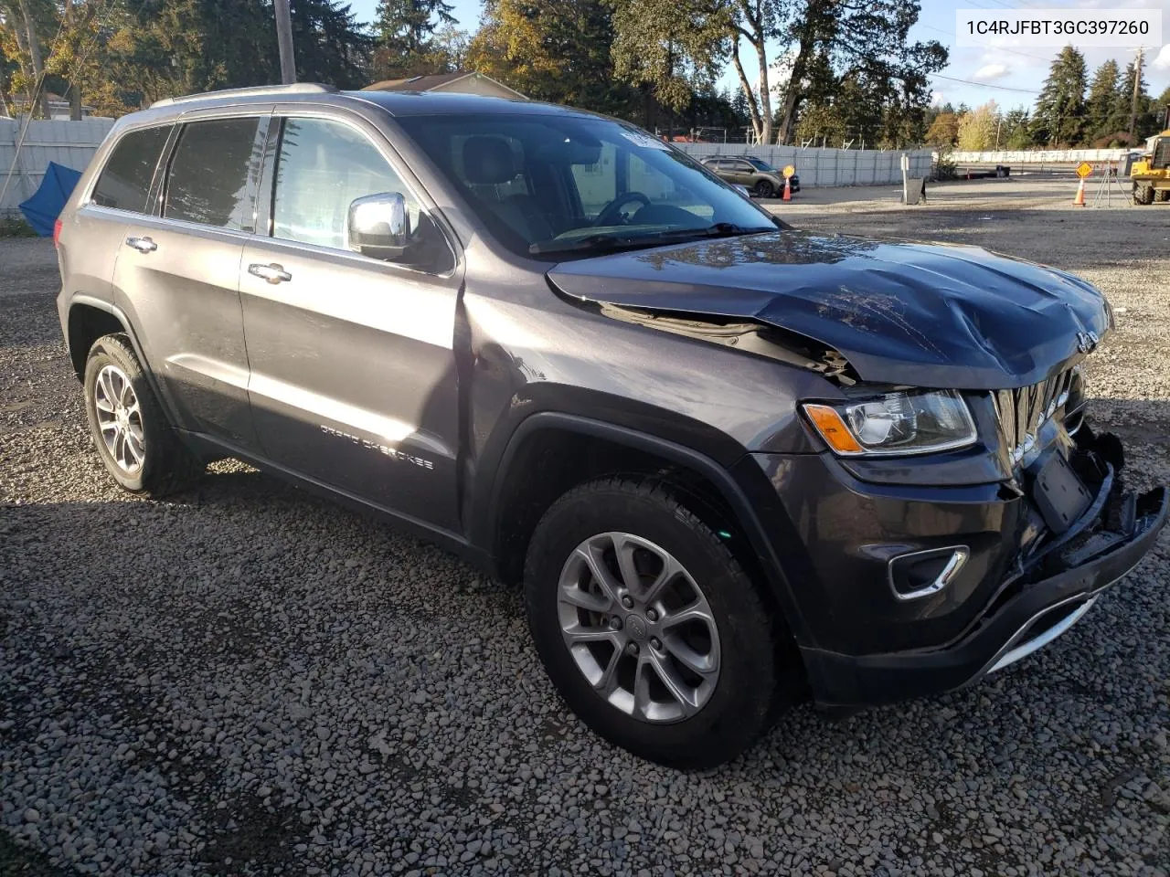 2016 Jeep Grand Cherokee Limited VIN: 1C4RJFBT3GC397260 Lot: 78647174