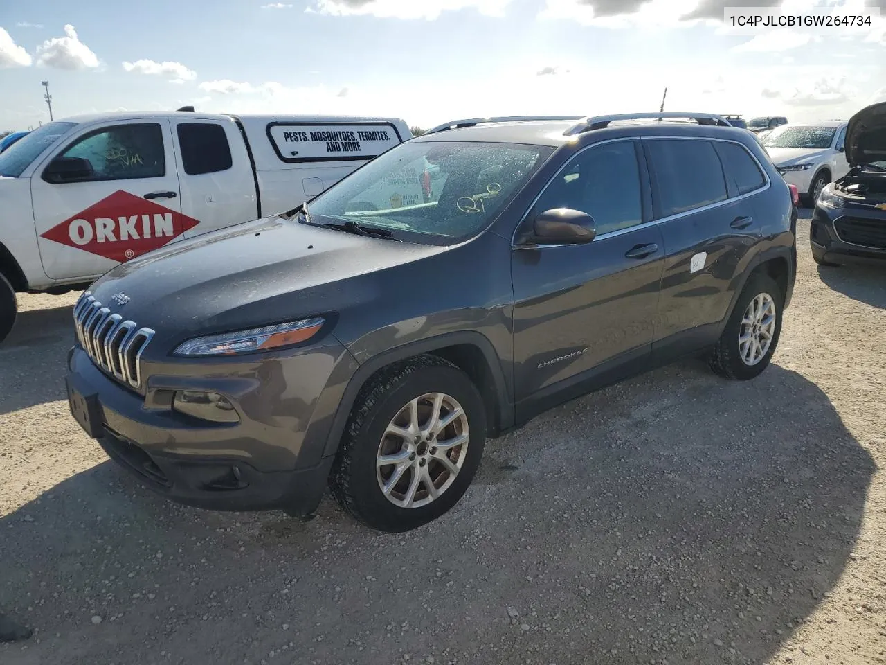 2016 Jeep Cherokee Latitude VIN: 1C4PJLCB1GW264734 Lot: 78667494