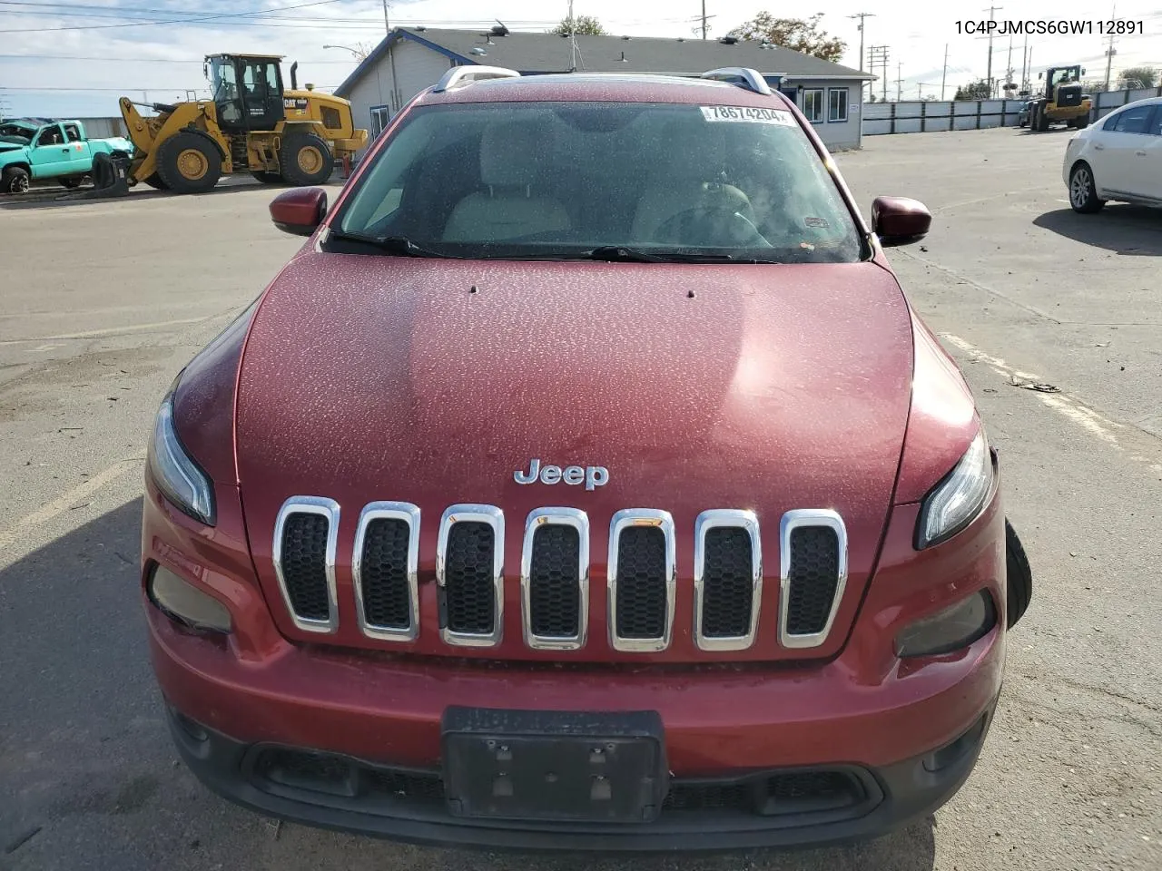 2016 Jeep Cherokee Latitude VIN: 1C4PJMCS6GW112891 Lot: 78674204