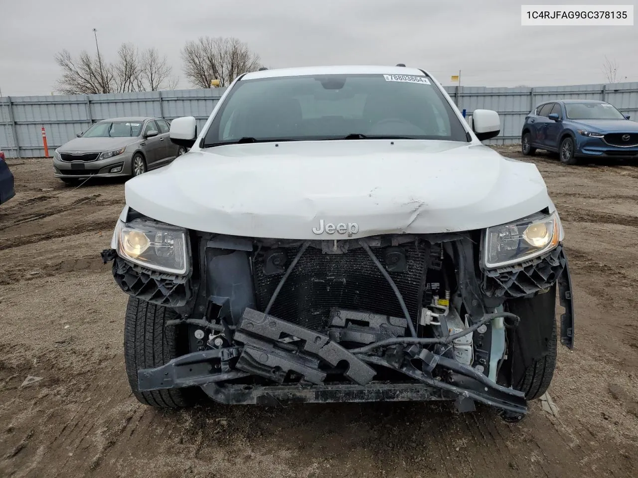 2016 Jeep Grand Cherokee Laredo VIN: 1C4RJFAG9GC378135 Lot: 78803864