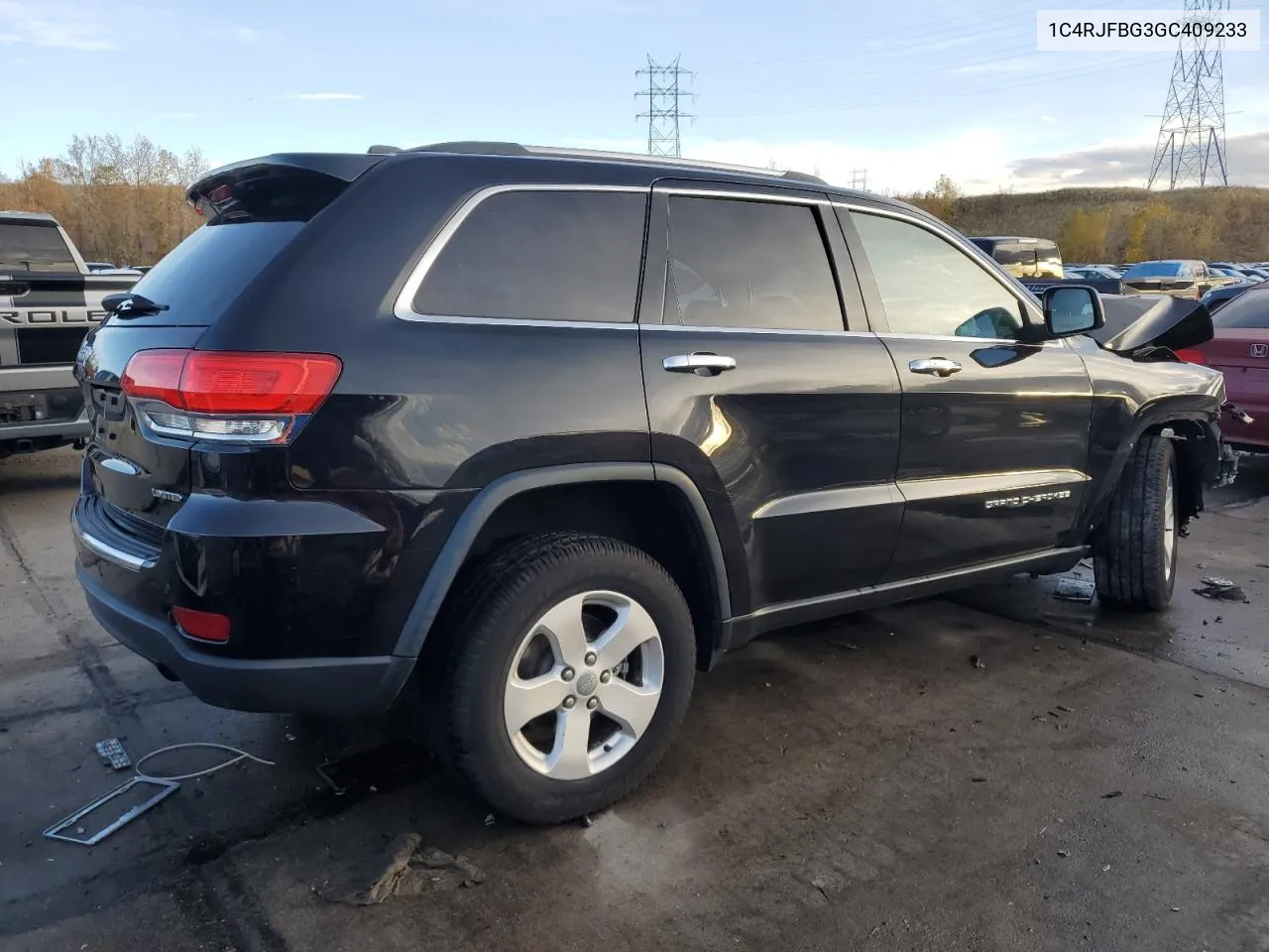 2016 Jeep Grand Cherokee Limited VIN: 1C4RJFBG3GC409233 Lot: 78806414