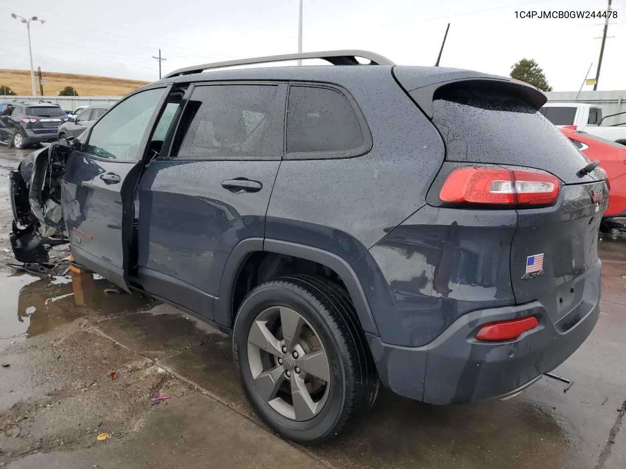 2016 Jeep Cherokee Latitude VIN: 1C4PJMCB0GW244478 Lot: 78876174