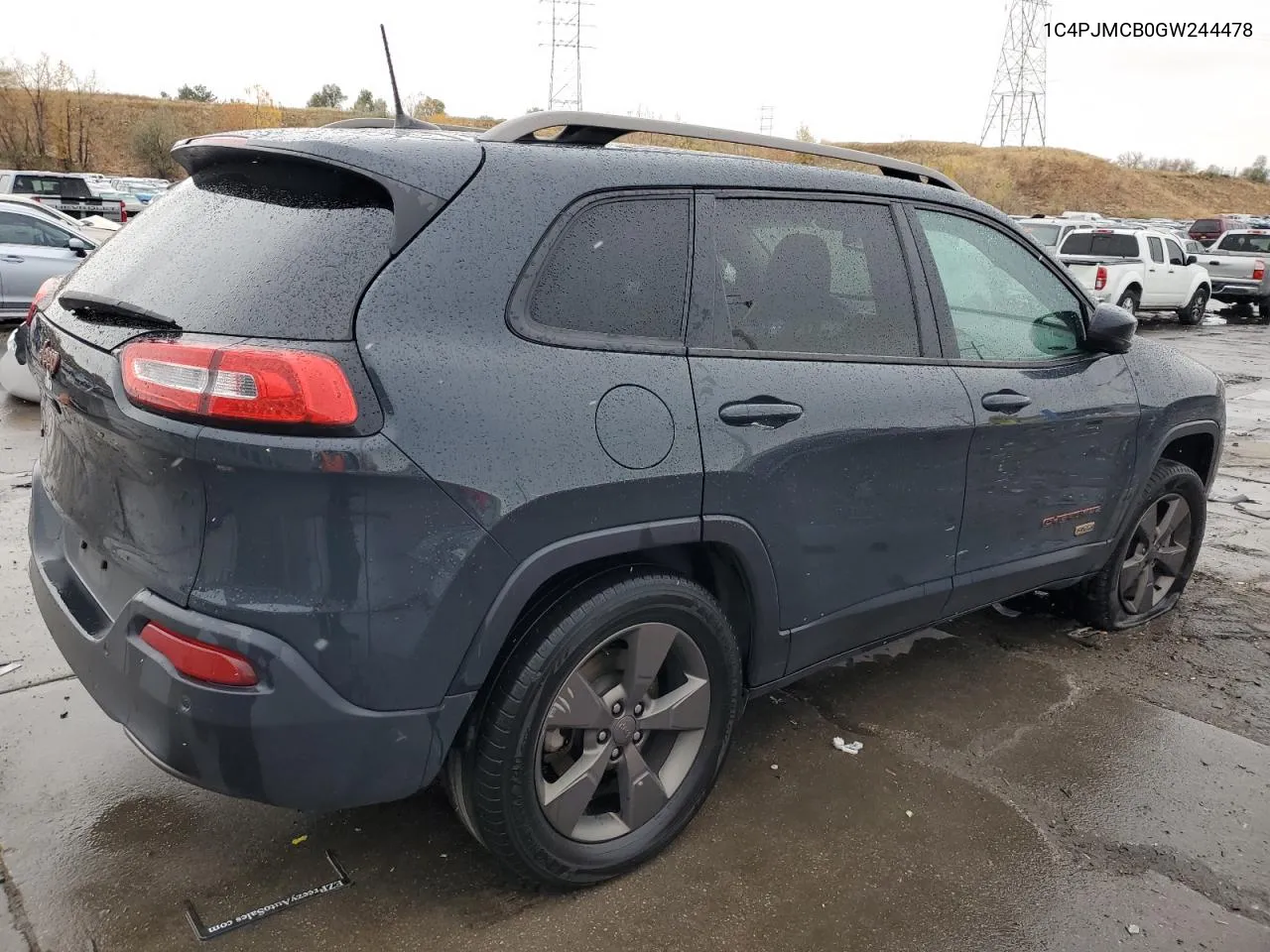 2016 Jeep Cherokee Latitude VIN: 1C4PJMCB0GW244478 Lot: 78876174