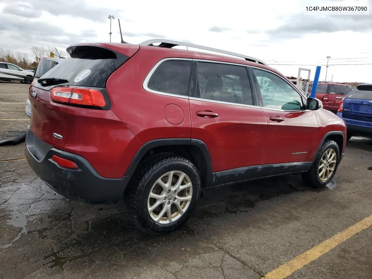 2016 Jeep Cherokee Latitude VIN: 1C4PJMCB8GW367090 Lot: 78876874