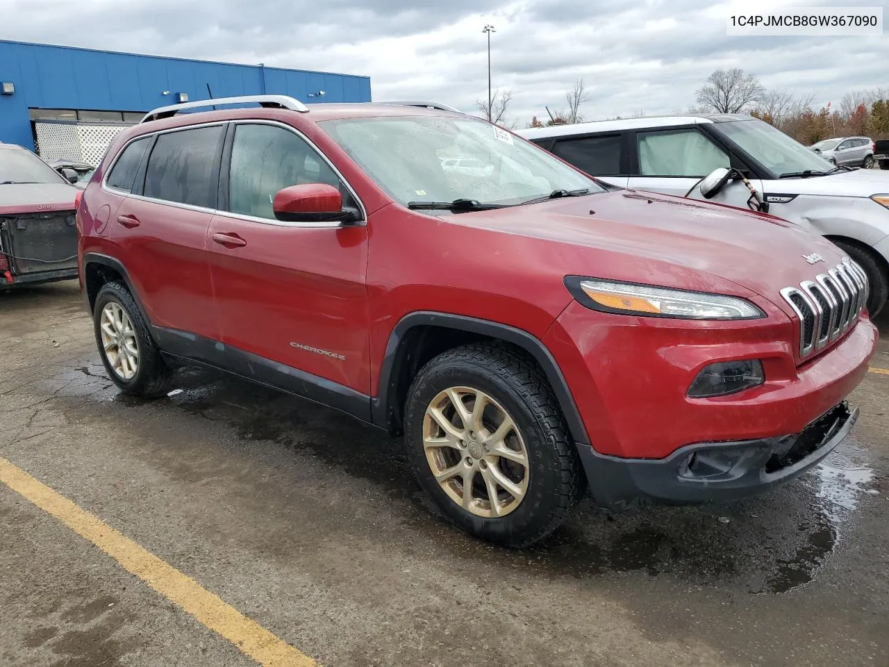 2016 Jeep Cherokee Latitude VIN: 1C4PJMCB8GW367090 Lot: 78876874