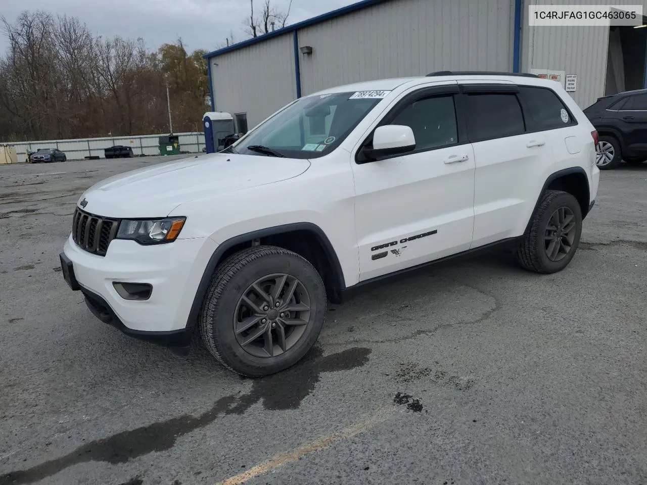 2016 Jeep Grand Cherokee Laredo VIN: 1C4RJFAG1GC463065 Lot: 78974294