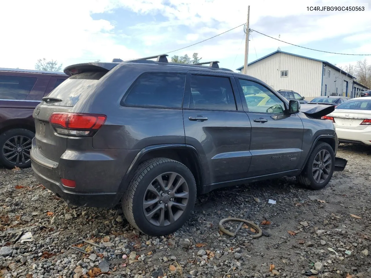 2016 Jeep Grand Cherokee Limited VIN: 1C4RJFBG9GC450563 Lot: 78985894