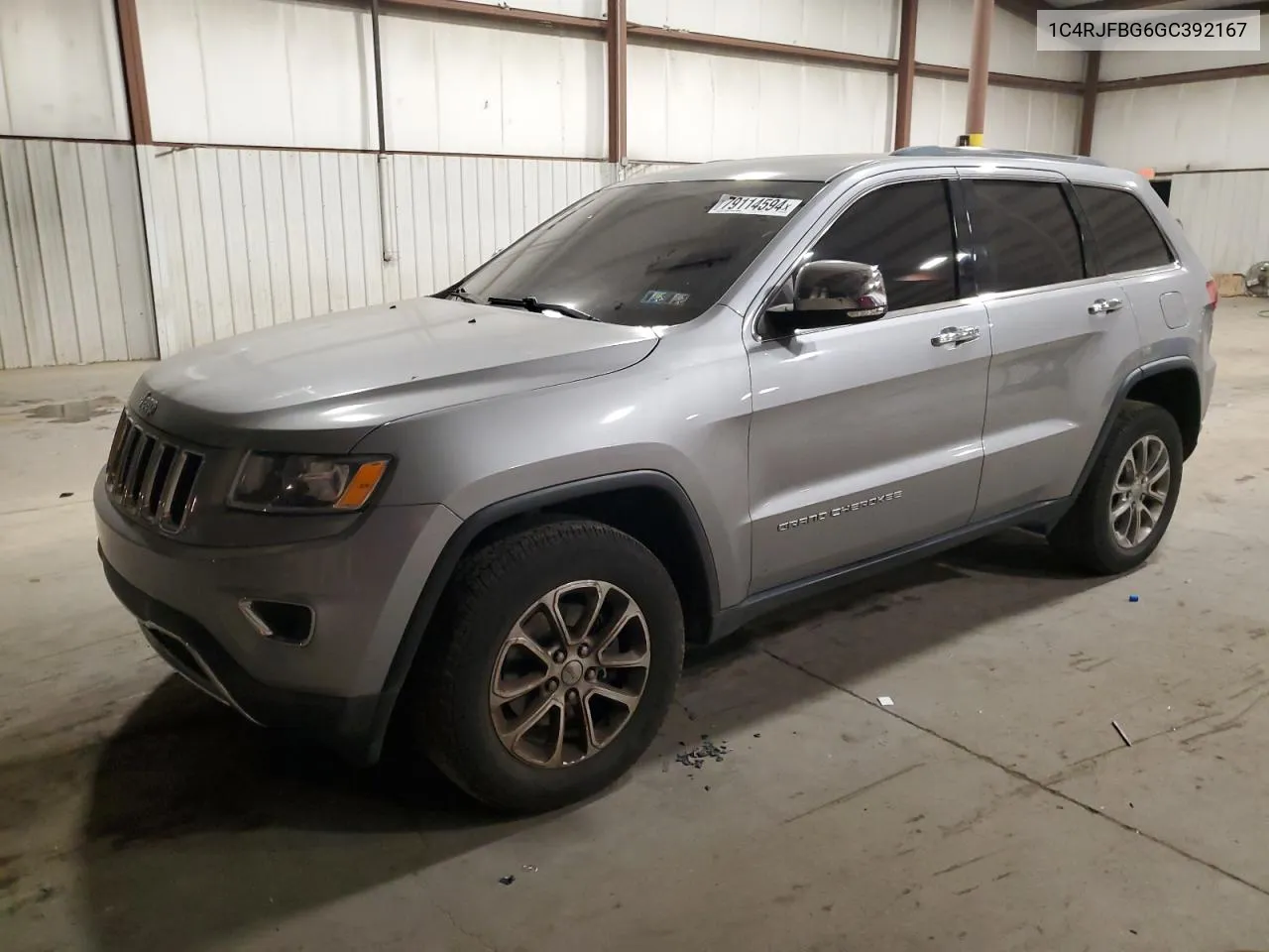 2016 Jeep Grand Cherokee Limited VIN: 1C4RJFBG6GC392167 Lot: 79114594