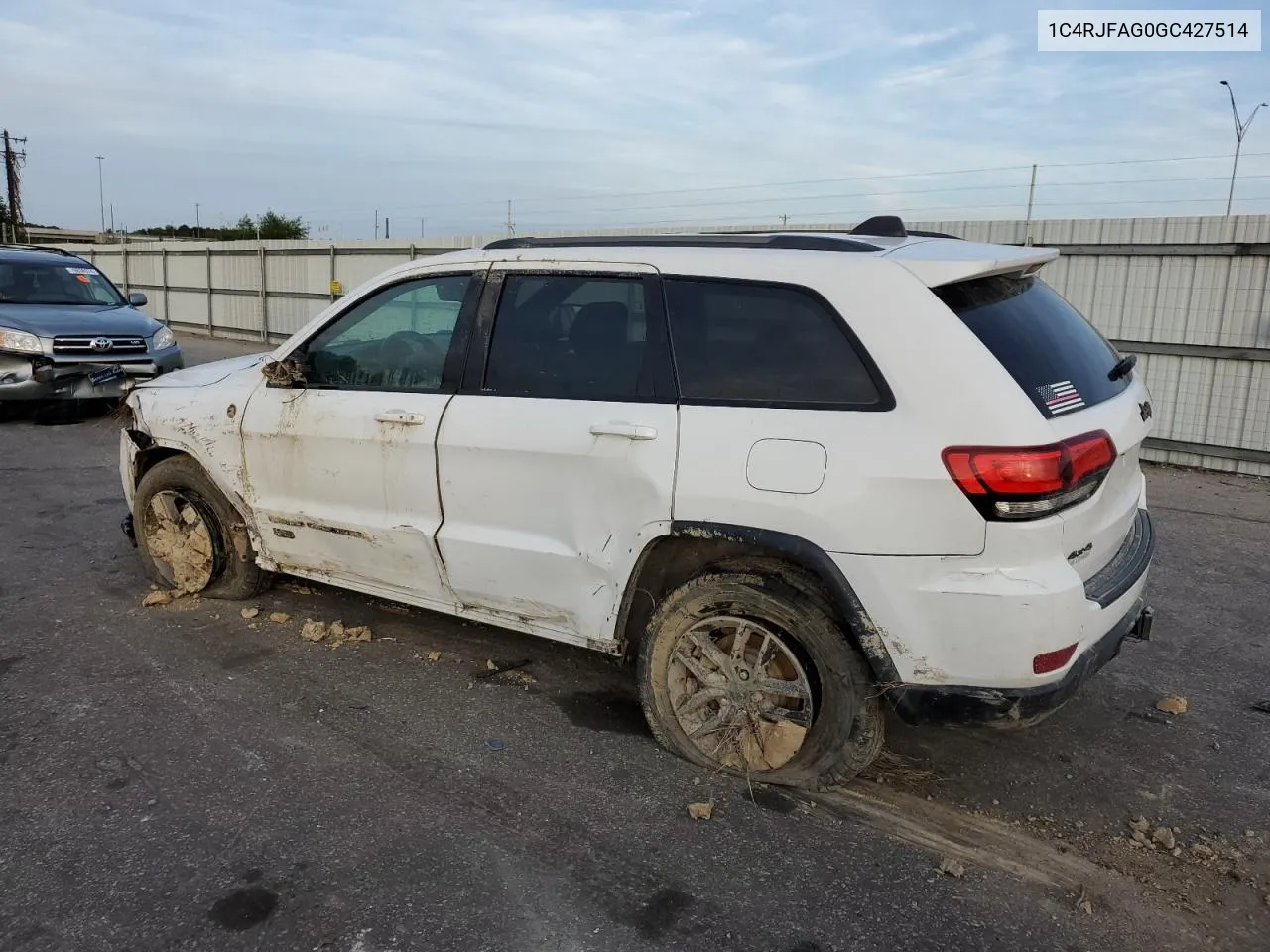 2016 Jeep Grand Cherokee Laredo VIN: 1C4RJFAG0GC427514 Lot: 79195834