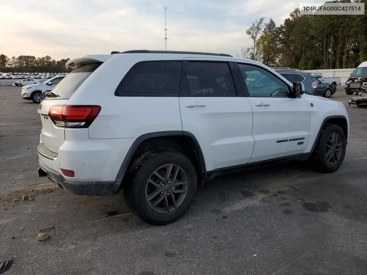 2016 Jeep Grand Cherokee Laredo VIN: 1C4RJFAG0GC427514 Lot: 79195834