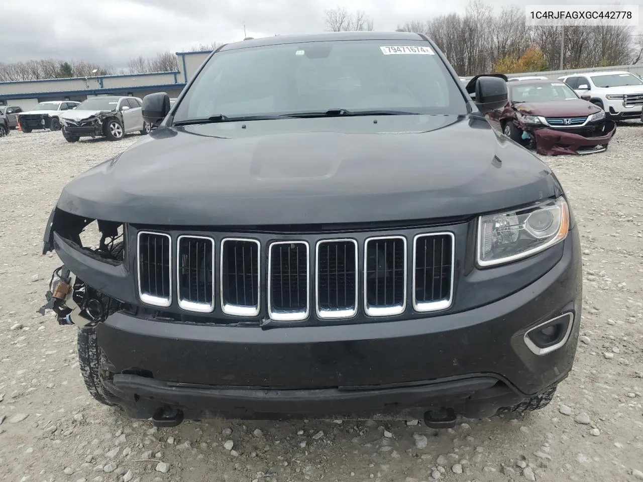 2016 Jeep Grand Cherokee Laredo VIN: 1C4RJFAGXGC442778 Lot: 79471674