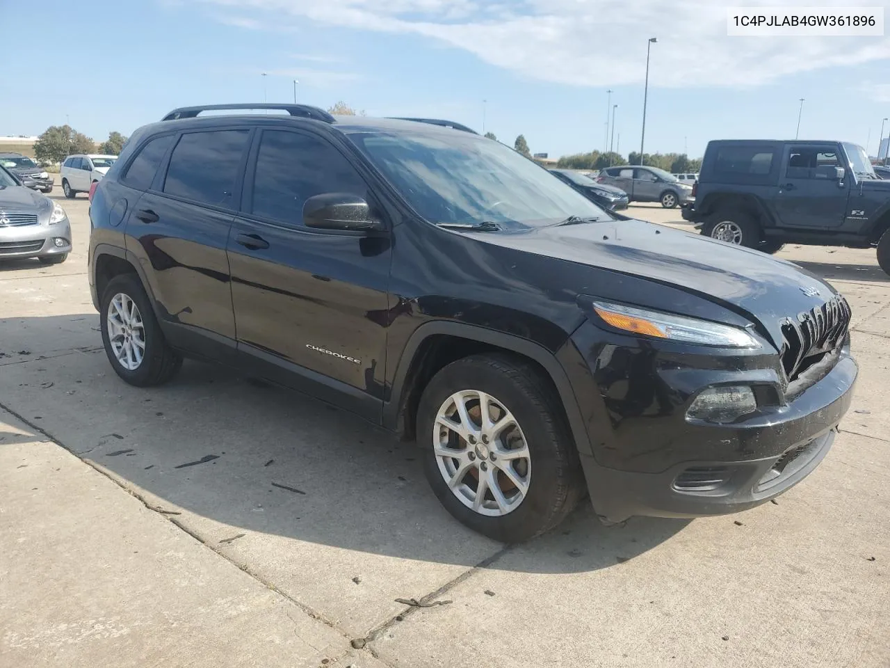 2016 Jeep Cherokee Sport VIN: 1C4PJLAB4GW361896 Lot: 79475094