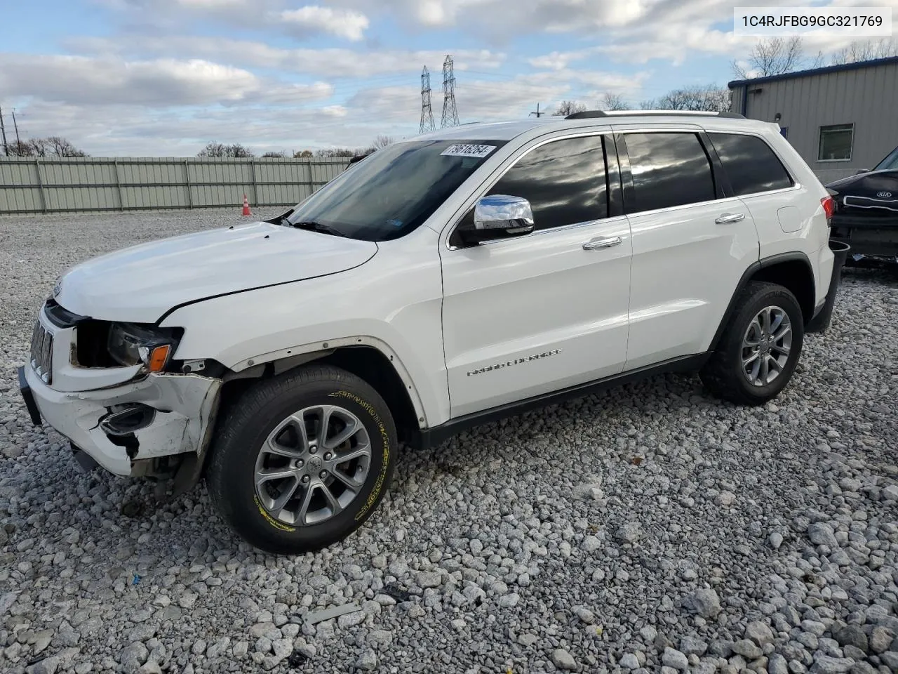 2016 Jeep Grand Cherokee Limited VIN: 1C4RJFBG9GC321769 Lot: 79616264