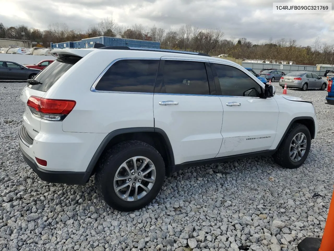 2016 Jeep Grand Cherokee Limited VIN: 1C4RJFBG9GC321769 Lot: 79616264