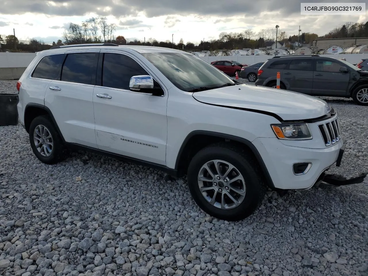 2016 Jeep Grand Cherokee Limited VIN: 1C4RJFBG9GC321769 Lot: 79616264