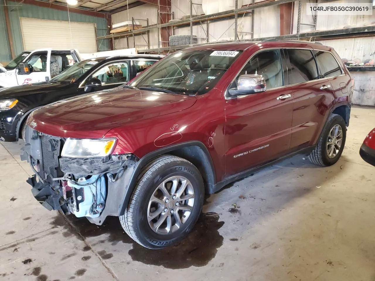 2016 Jeep Grand Cherokee Limited VIN: 1C4RJFBG5GC390619 Lot: 79636894