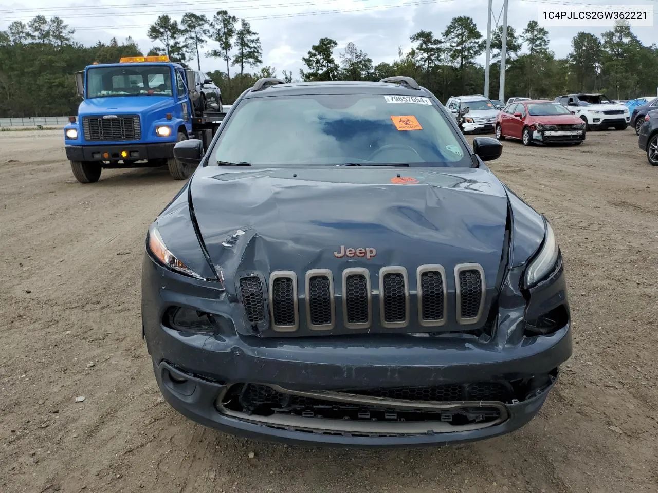 2016 Jeep Cherokee Latitude VIN: 1C4PJLCS2GW362221 Lot: 79657654