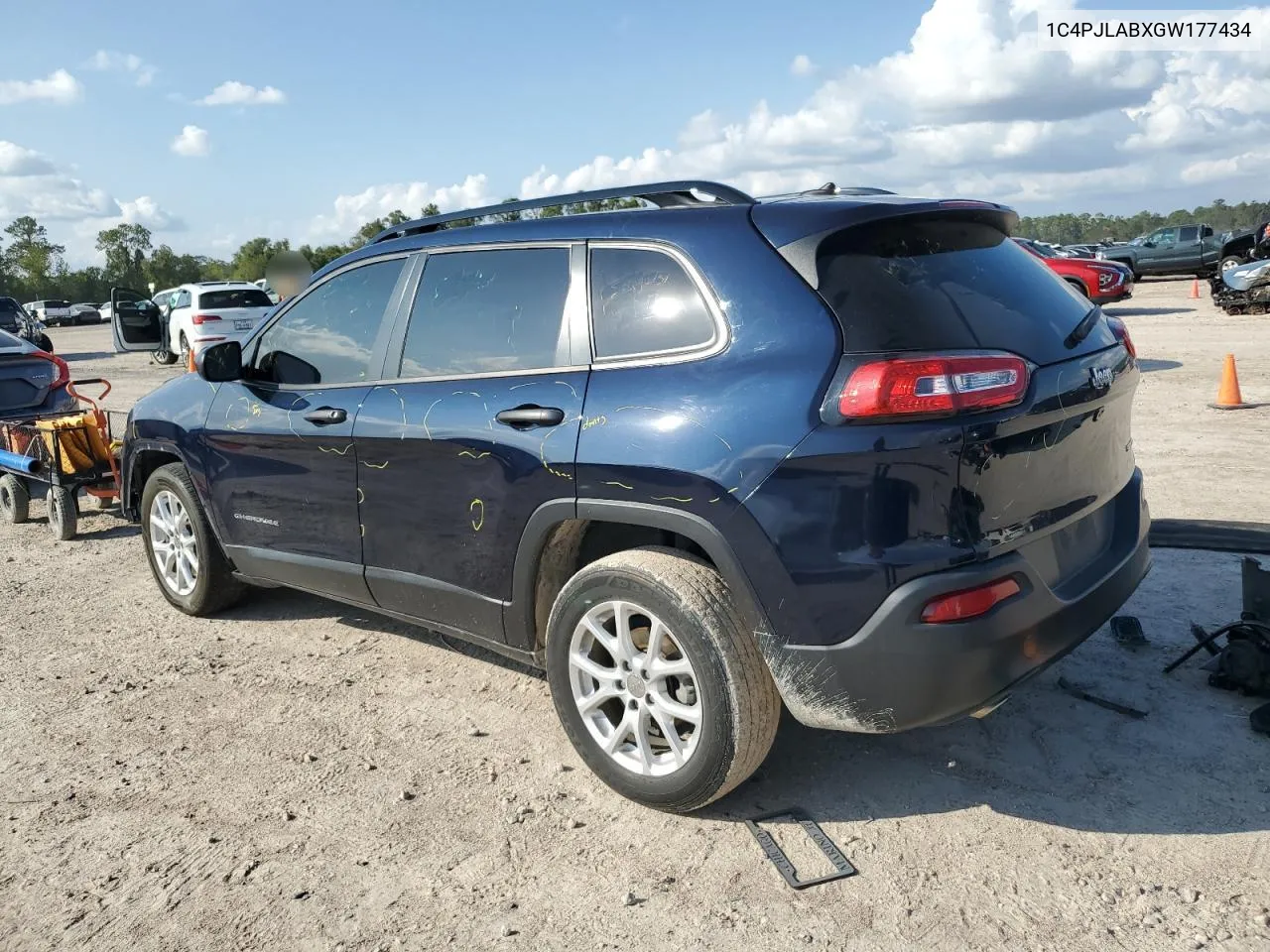 2016 Jeep Cherokee Sport VIN: 1C4PJLABXGW177434 Lot: 79695864