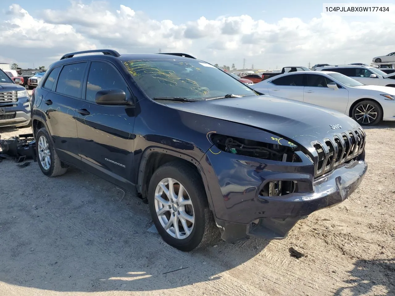 2016 Jeep Cherokee Sport VIN: 1C4PJLABXGW177434 Lot: 79695864