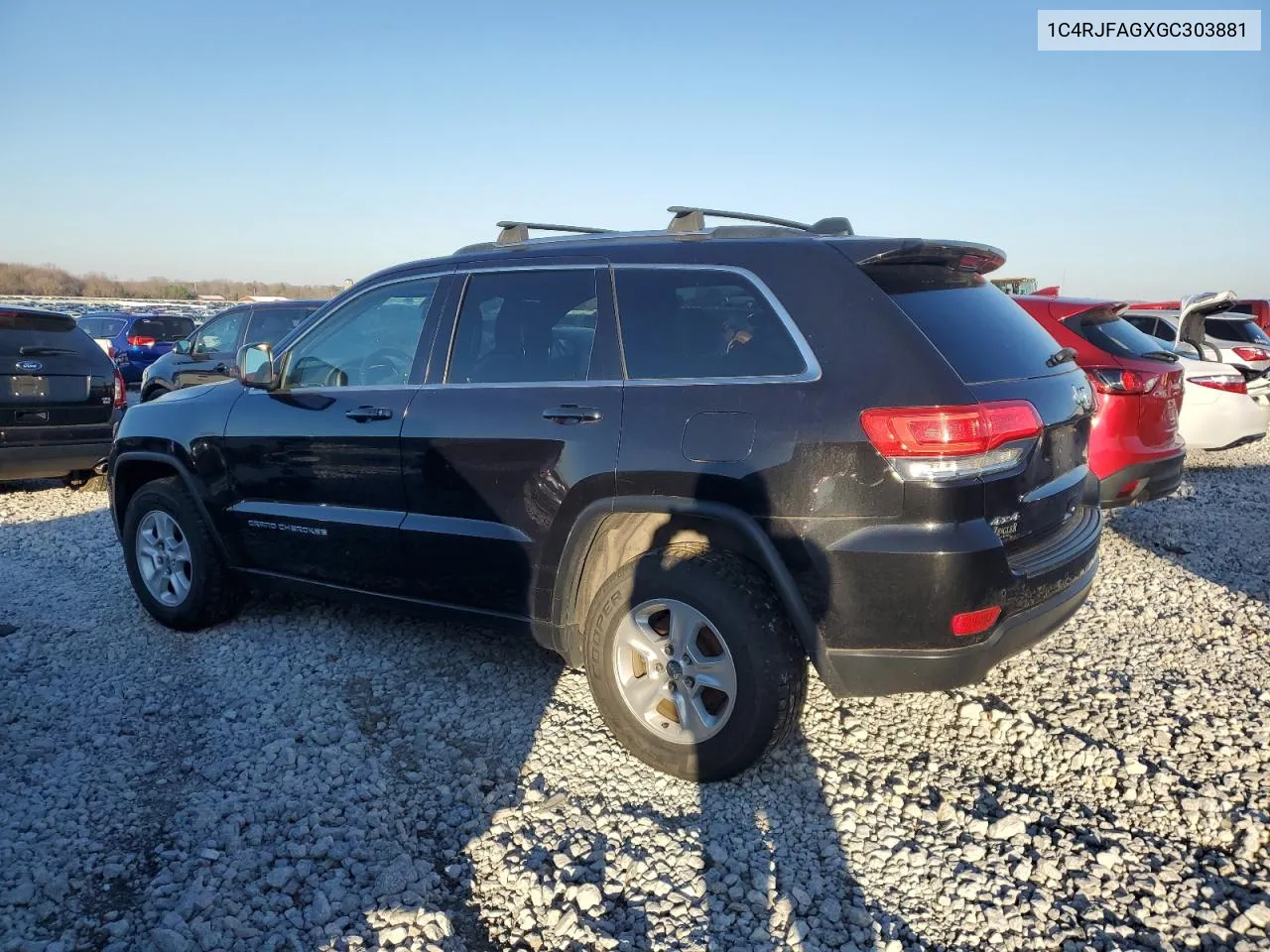 2016 Jeep Grand Cherokee Laredo VIN: 1C4RJFAGXGC303881 Lot: 79811034