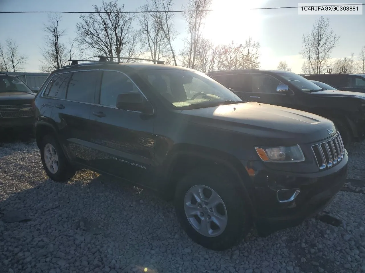 2016 Jeep Grand Cherokee Laredo VIN: 1C4RJFAGXGC303881 Lot: 79811034