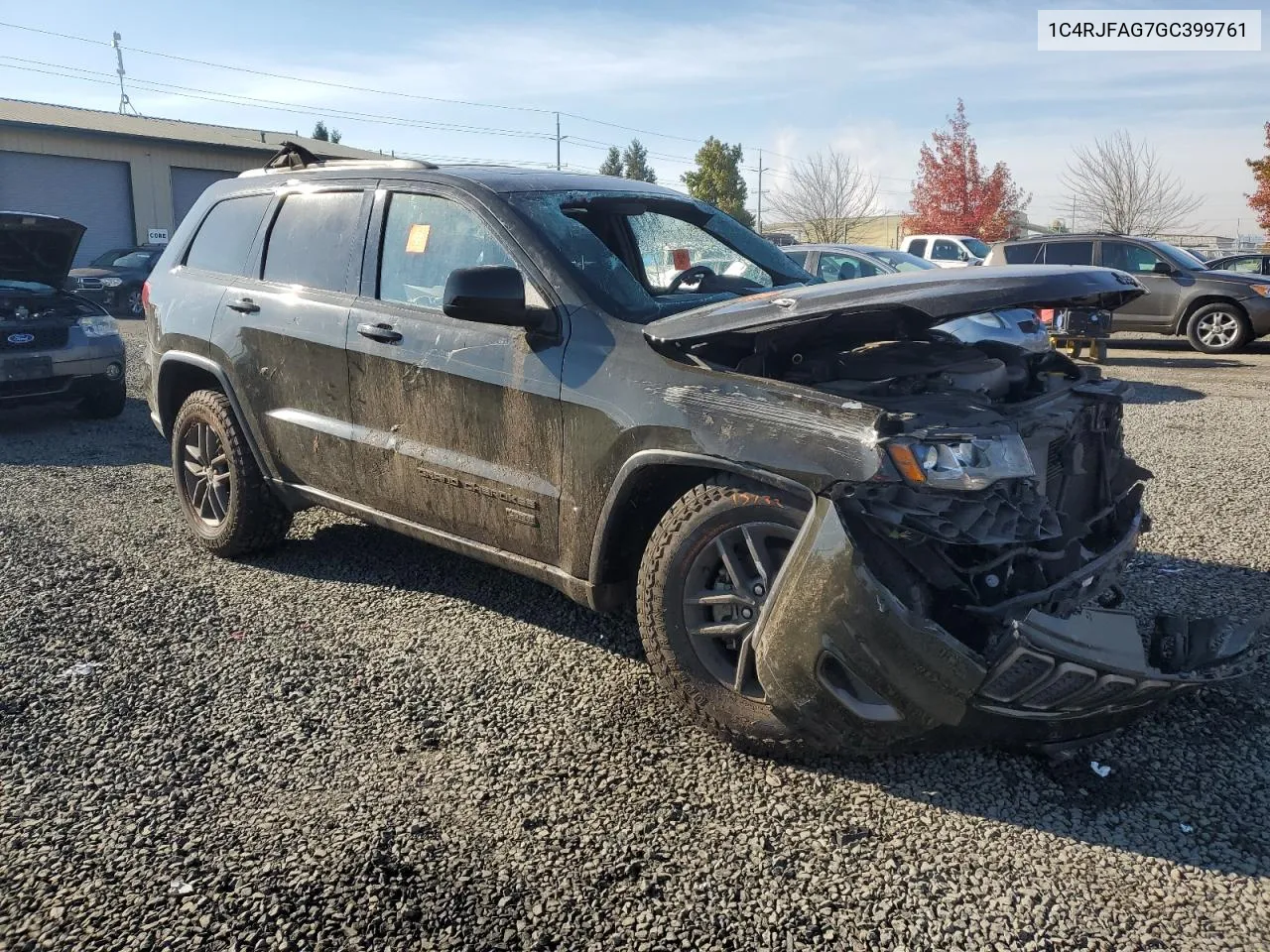 2016 Jeep Grand Cherokee Laredo VIN: 1C4RJFAG7GC399761 Lot: 79845084