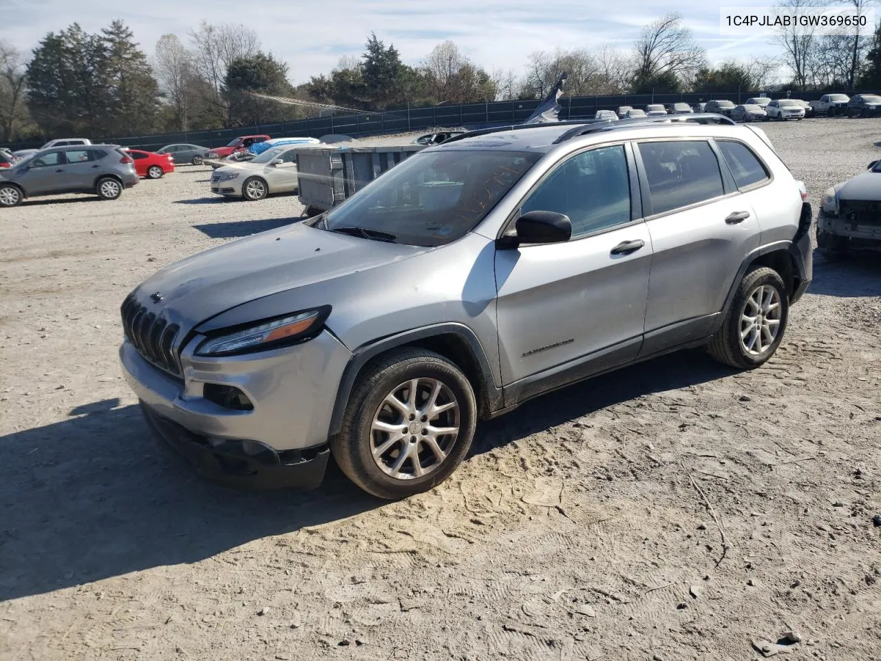 2016 Jeep Cherokee Sport VIN: 1C4PJLAB1GW369650 Lot: 79912274